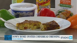 Recipe Down Home Oyster Cornbread Dressing [upl. by Airreis]