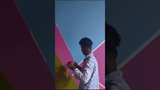 Wall designs aibro tape painting [upl. by Lawry]