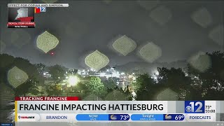 Francine impacting Hattiesburg area [upl. by Adnarom]