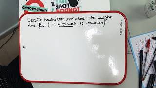 REPHRASING WITH CONNECTORS ALTHOUGH AND HOWEVER [upl. by Nylrad]