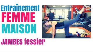 ENTRAINEMENT MAISON POUR FEMME  JAMBES FESSIER [upl. by Allicirp]