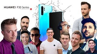 Huawei P30 Pro and P30 YouTubers REACT [upl. by Wendall352]