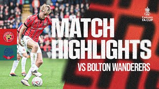 FA Cup Highlights Walsall 21 Bolton Wanderers [upl. by Prentice]