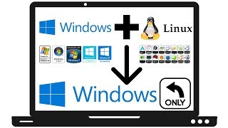 How To Safely Remove Linux From A Windows DualBoot Computer For Windows XPVista788110 [upl. by Micki451]