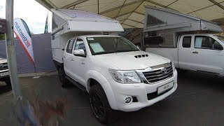 TOYOTA HILUX PICKUP DOUBLE CAB  EXKAB BY NESTLE  SNOW WHITE  EXPEDITION CAMPER  NEW MODEL 2017 [upl. by Hatnamas]