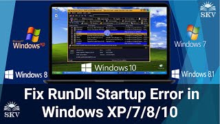 How to Fix RunDll Startup Error in Windows XP7810  Fix RunDll Startup Error in Windows XP7810 [upl. by Adnuhs]