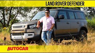 Land Rover Defender review  The India test  First Drive  Autocar India [upl. by Sitto677]