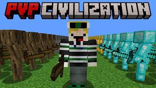 Minecraft but I survive in PVP CIVILIZATION [upl. by Tnecnivleahcim]