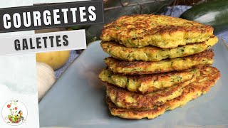 Recette de galettes de courgettes  Ma ptite recette [upl. by Anilev]