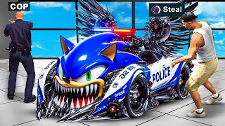 Stealing 10000000 POLICE CAR In GTA 5 [upl. by Papst]