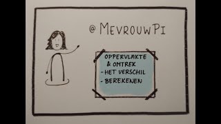 Omtrek en oppervlakte het verschil en berekenen  Wiskunde uitleg vmbo [upl. by Itagaki]