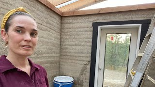 Adding Phase Change Material Glauber Salt to Heat Passive Solar Rammed Earth Greenhouse [upl. by Eilah356]