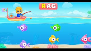 Three letters words in English🤔phonic sound 3 letters words in English🔠🤗 kidslearningvideos89 [upl. by Anead]