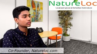 NatureLoC CoFounder Interview Ecommerce startup selling Natural products online from Kerala [upl. by Balbur]