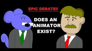 EPIC Two Cartoon Characters Debate Does an Animator Exist [upl. by Jesselyn634]