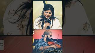 96 Movie Kaathalae Kaathalae Live Performance By Chinmayi amp Govind Vasantha shorts trending 2022 [upl. by Rabassa490]