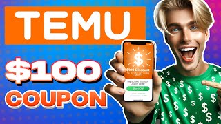 100 TEMU Coupon Code to SAVE on Your Next order WORKING [upl. by Nanam]