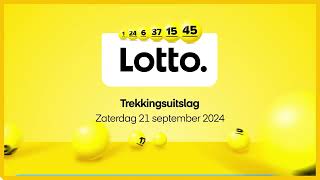 Lotto trekkingsuitslag 21 september 2024 [upl. by Nevarc]