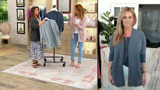 Barefoot Dreams CozyChic Ultra Lite Dolman Ribbed Cardigan on QVC [upl. by Richel]