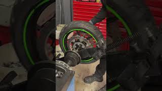 Part 2 of this front tire change motorcycle bikelifeworld [upl. by Lemar]