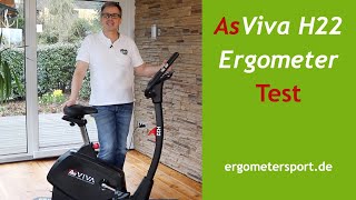 Asviva H22 Ergometer Test  ergometersportde [upl. by Adnohsed501]