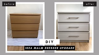 IKEA MALM TRANSFORMATION  Budget IKEA Hack  Shade Shannon [upl. by Elylrac687]