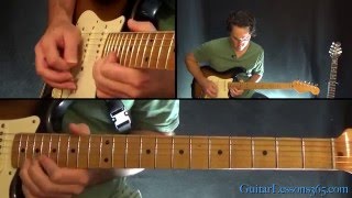 We Are The Champions Guitar Lesson Pt2  Queen  Solo [upl. by Otilesoj]