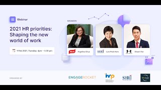 EngageRocket Webinar  2021 HR priorities Shaping the new world of work [upl. by Airtemad310]