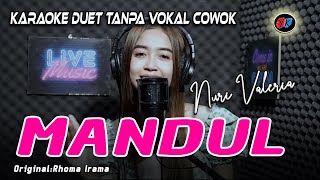 MANDUL  RHOMA IRAMA  KARAOKE DUET TANPA VOKAL COWOK NURI VALERIA [upl. by Aimekahs]