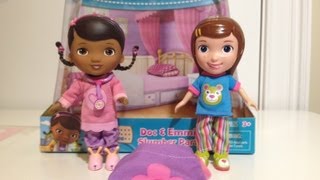 Doc McStuffins and Emmie Slumber Party with Dottie Playset Review [upl. by Inman478]