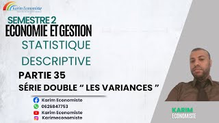 Statistiques descriptive S2 Partie 35 Statistique de 2 variables  Série double quot les variances quot [upl. by Susanetta443]