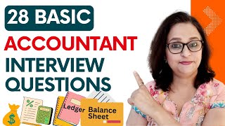 28 Basic Accounting Interview Questions  Accountant Interview Questions  Freshers amp Experienced [upl. by Herzog]