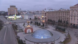 Air raid sirens sound in Ukraine capital Kyiv  AFP [upl. by Asenej359]