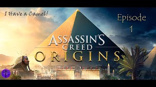 Assassins Creed Origins ep1 Prologue Oasis Rudjek the Heron Hypatos Hepzefa Rabiah I have a Camel [upl. by Ydisahc]