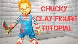 ESPECIAL HALLOWEEN 1 COMO HACER A CHUCKY DE PLASTILINAHOW TO MAKE CHUCKY CLAY FIGURE TUTORIAL [upl. by Assiram]