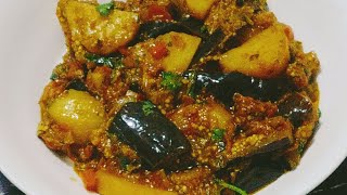 Mazedar Alu Baingan Ki Sabzi  Potato and Eggplant curry Recipe By Homely Flavors [upl. by Analaf]