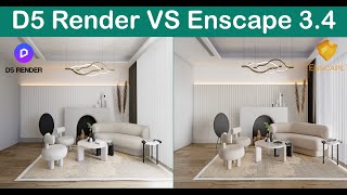 Enscape vs D5 render  Enscape Tutorial  enscape interior render  Bedroom  SketchUp Tutorial [upl. by Oilisab410]