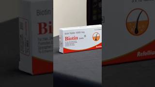 Refollium biotin tablets review  biotin tablets kese use kre  biotin tablets usp 10 mg uses [upl. by Dhu]