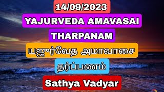 14092023 YAJURVEDA AMAVASAI THARPANAM யஜுர்வேத அமாவாஸை தர்ப்பணம் WITH TAMILENG SUBTITLES [upl. by Surazal]