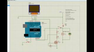 Proteus Arduino Capacity tester [upl. by Ial876]