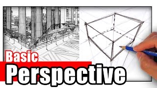 How to Draw in Perspective for Beginners [upl. by Nnyluqcaj]