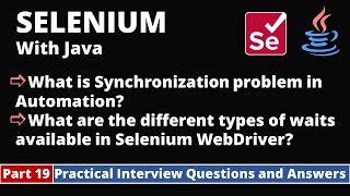 Part19Selenium with Java Tutorial  Practical Interview Questions and Answers  Waits [upl. by Saunderson]