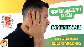 ACUFENI SINUSITE e STRESS dimenticali lavorando sullorecchio [upl. by Halian909]