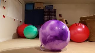 Bouncing on my purple hurricane Waliki hopper ball [upl. by Norval]