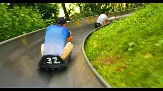 Longest toboggan in UK  Chatham ski centre [upl. by Ariaes]