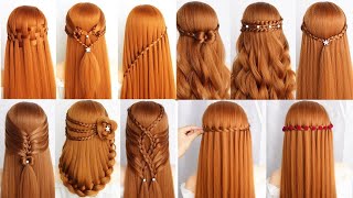 5 Beautiful hairstyles simple hairstyles and open hairstyles [upl. by Naahs]