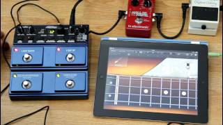 Digitech JamMan Stereo Looper  iPad  guitar [upl. by Gredel387]