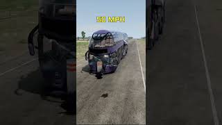 When a high speed bus hits a block ytshorts shorts beamngdrive physics gaming [upl. by Ube]