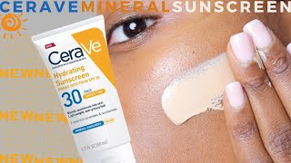 Cerave Hydrating Sheer Tint SPF 30 Mineral Sunscreen Review  Chemist Pov ♡ April Basi [upl. by Eartnoed119]