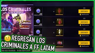 Consigue tu Regalo del Regreso de los Criminales a Free Fire Latam 👻  JORGEPLAYED [upl. by Noraha]